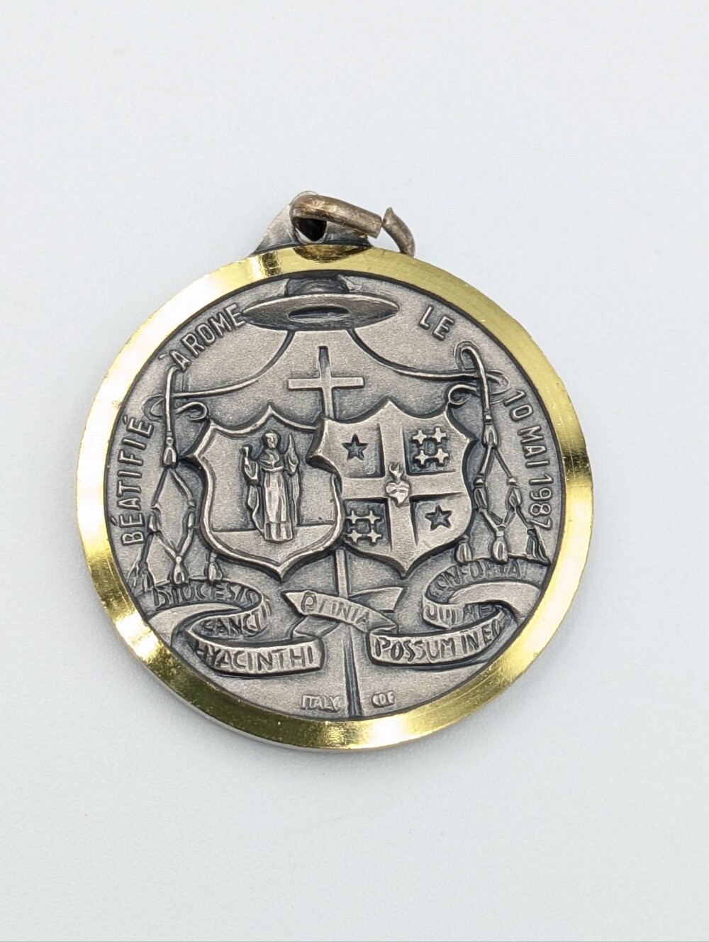 Vintage Louis-Zephirin Moreau Medal 4th Bishop of Saint Hyacinthe Quebec Canada